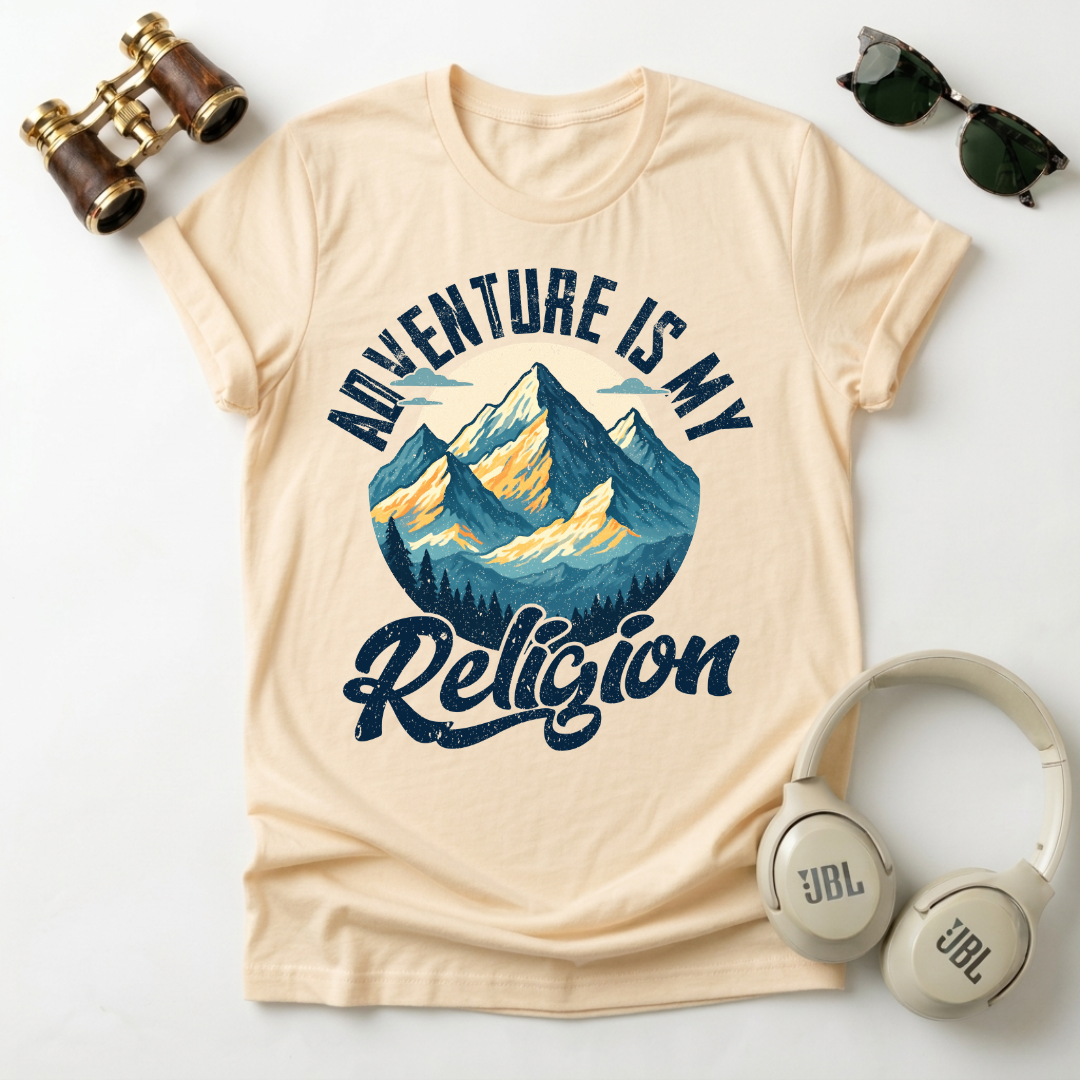 Adventure Is My Religion  — Unisex Tee