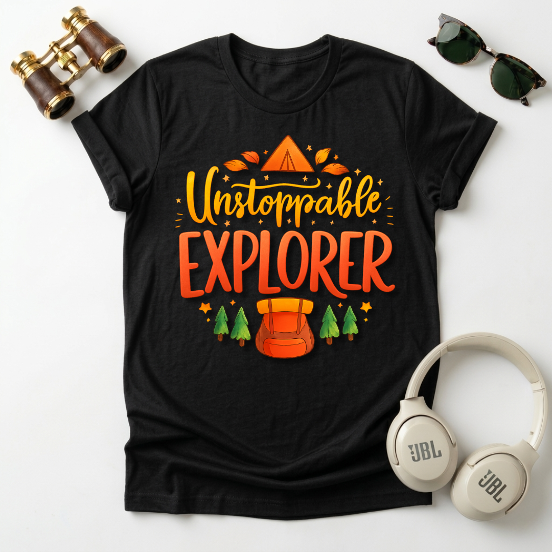 "Unstoppable Explorer " Adventure-Ready Unisex T-Shirt