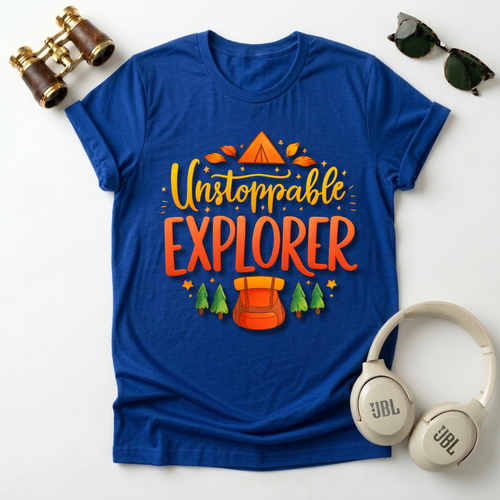 "Unstoppable Explorer " Adventure-Ready Unisex T-Shirt