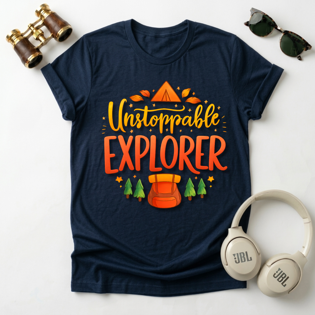 "Unstoppable Explorer " Adventure-Ready Unisex T-Shirt