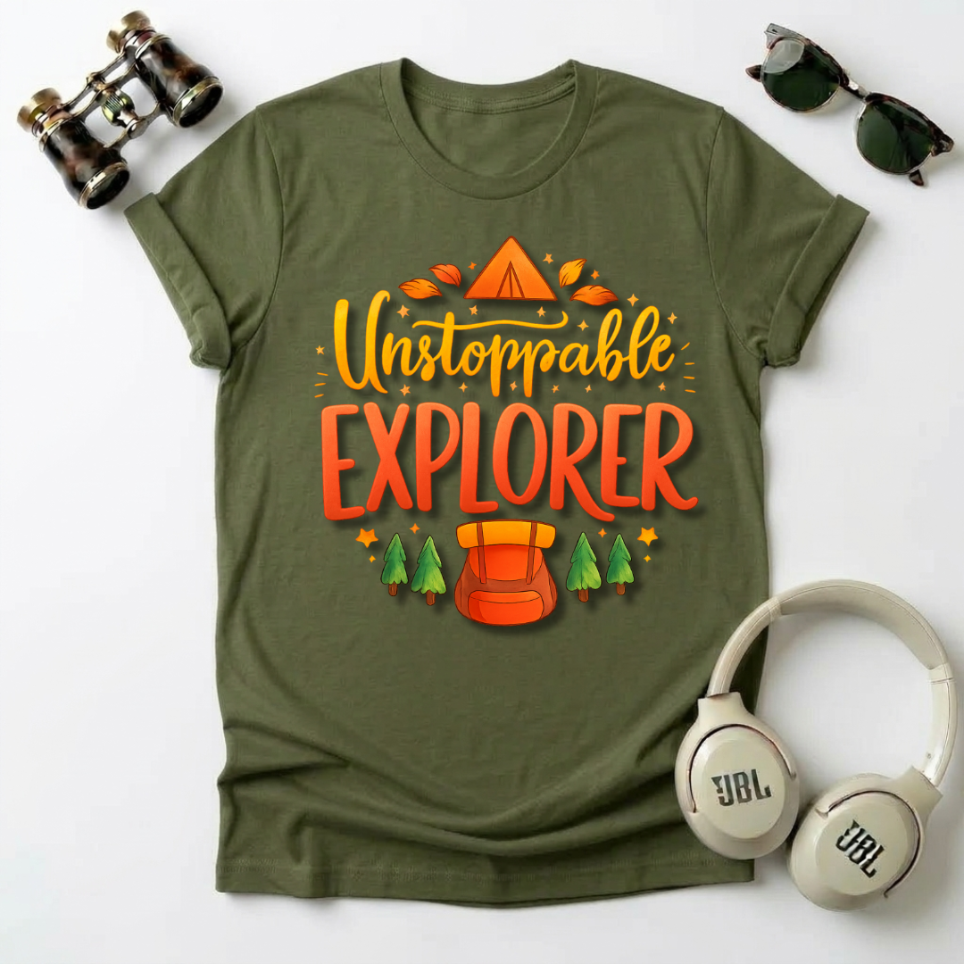 "Unstoppable Explorer " Adventure-Ready Unisex T-Shirt