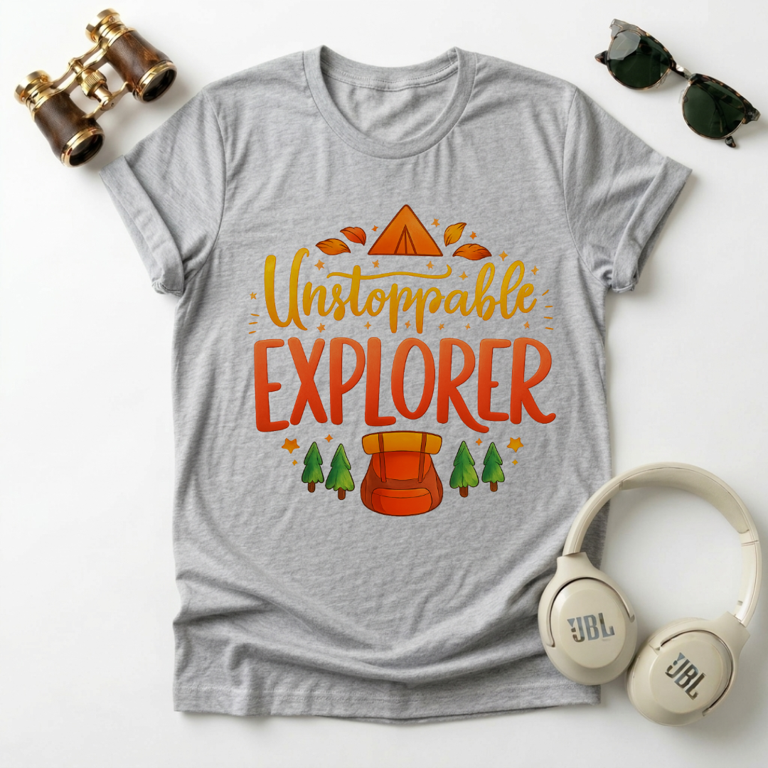 "Unstoppable Explorer " Adventure-Ready Unisex T-Shirt