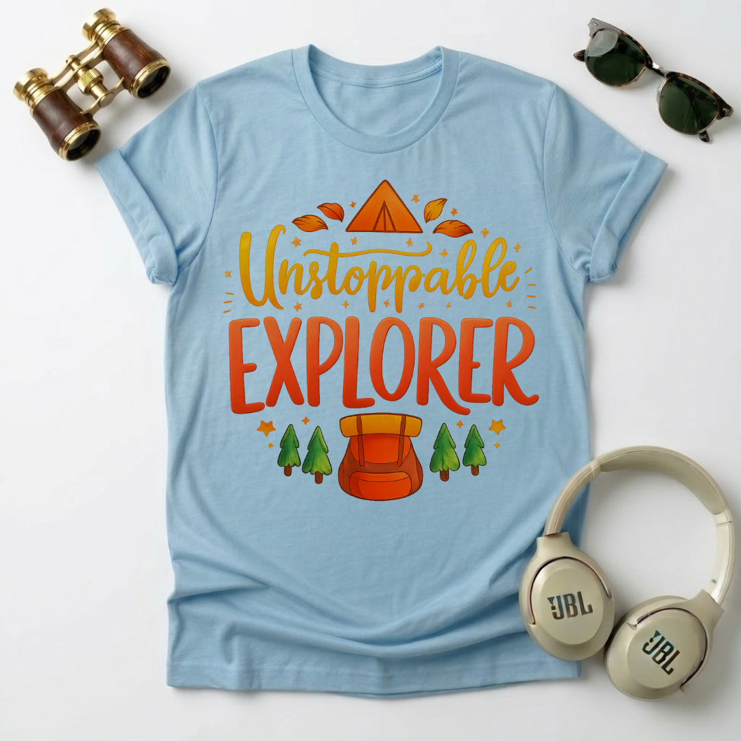 "Unstoppable Explorer " Adventure-Ready Unisex T-Shirt