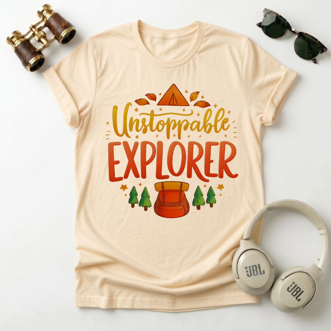 "Unstoppable Explorer " Adventure-Ready Unisex T-Shirt