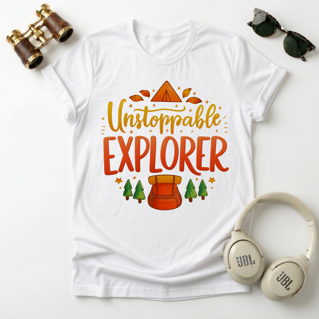 "Unstoppable Explorer " Adventure-Ready Unisex T-Shirt