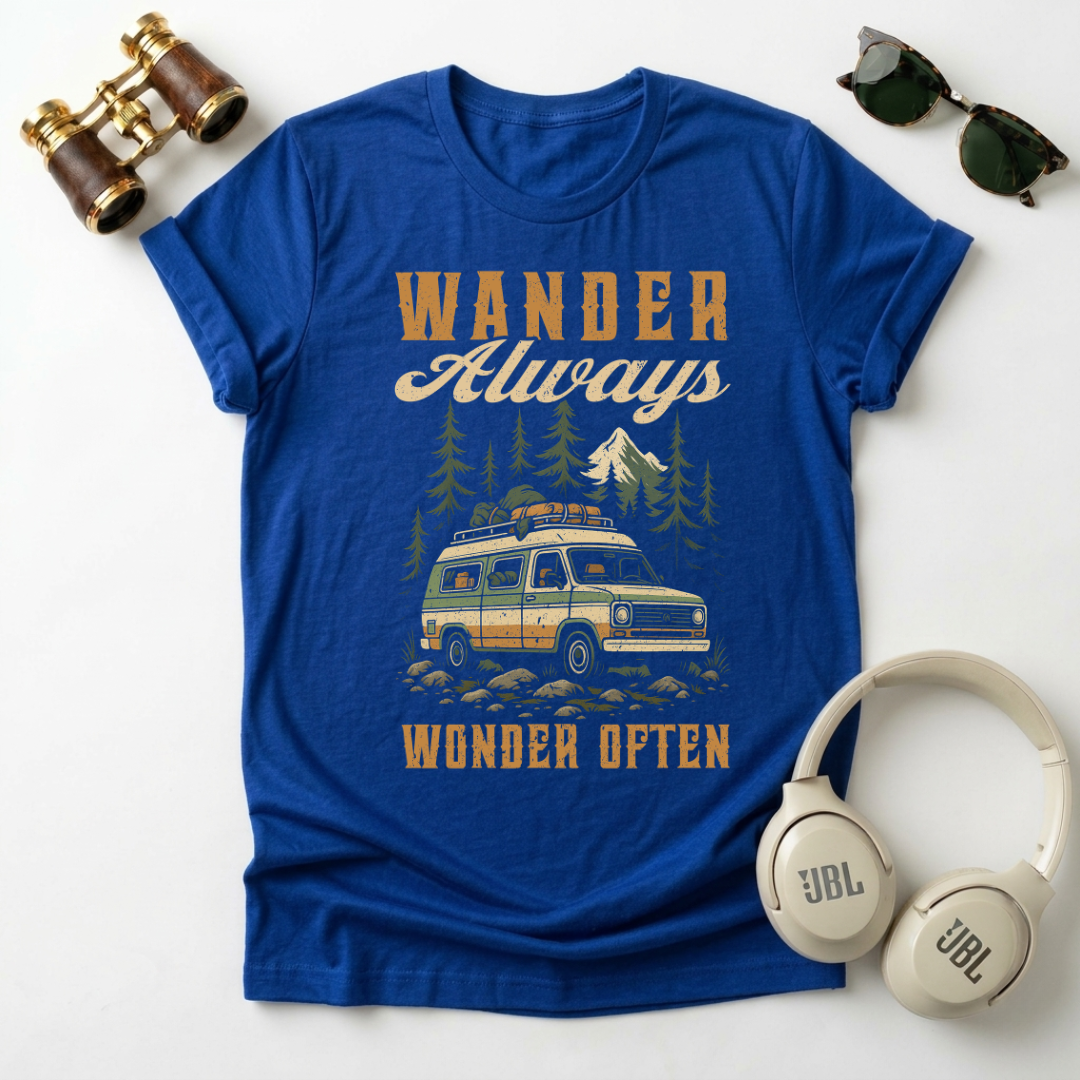 Wander Always Wonder  Often Unisex T-Shirt