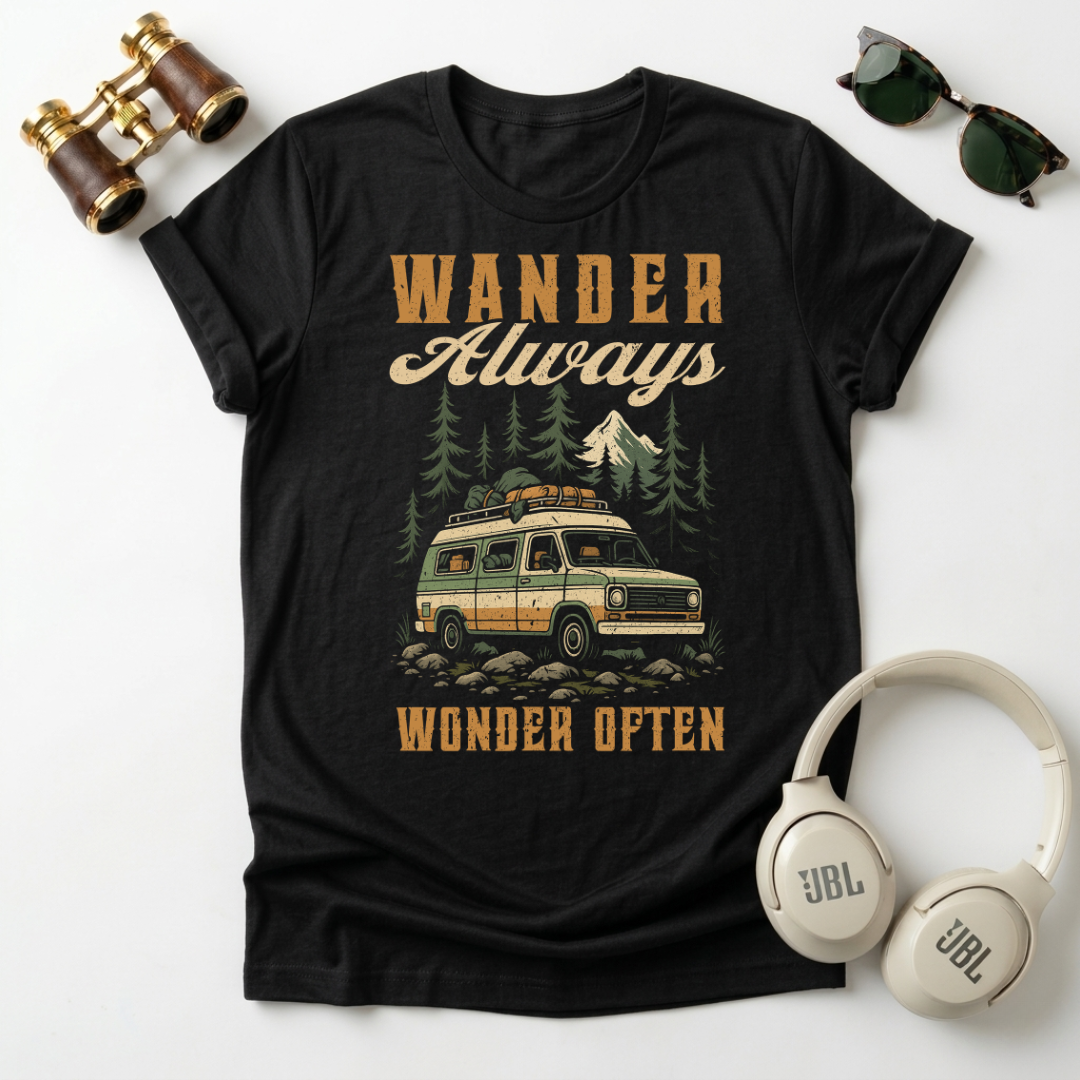 Wander Always Wonder  Often Unisex T-Shirt
