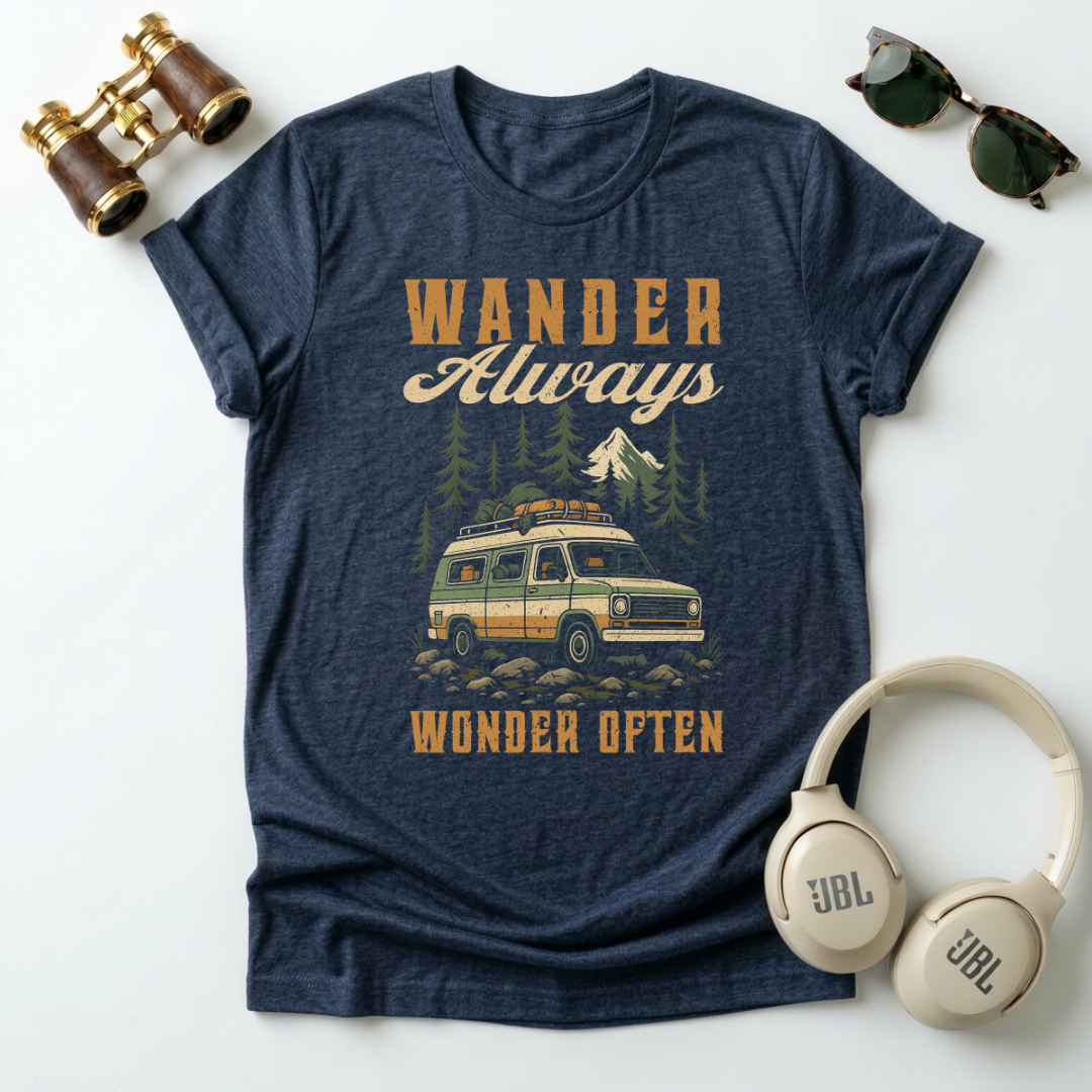 Wander Always Wonder  Often Unisex T-Shirt