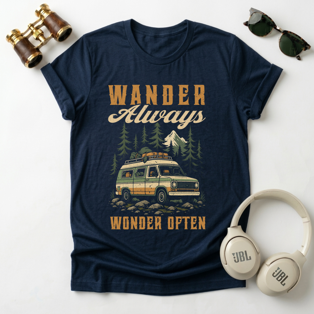 Wander Always Wonder  Often Unisex T-Shirt