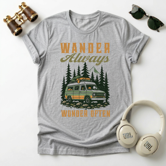 Wander Always Wonder  Often Unisex T-Shirt