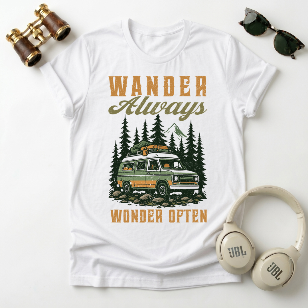 Wander Always Wonder  Often Unisex T-Shirt