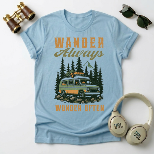 Wander Always Wonder  Often Unisex T-Shirt