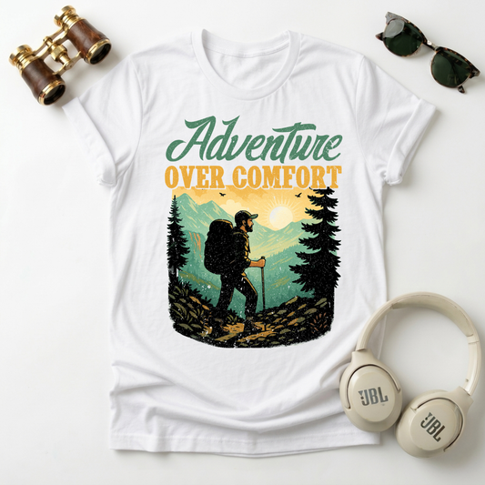 Adventure Over Comfort Unisex Softstyle T-Shirt