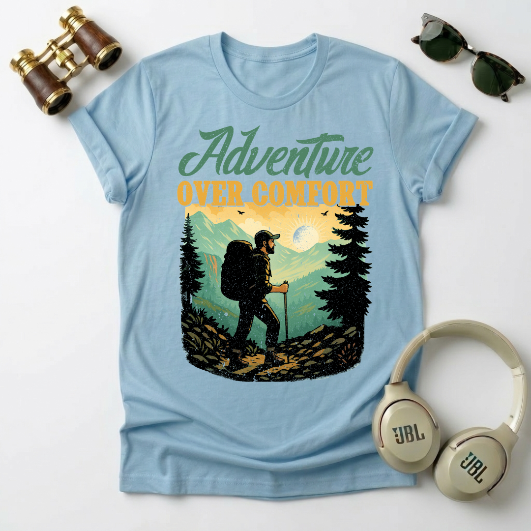 Adventure Over Comfort Unisex Softstyle T-Shirt