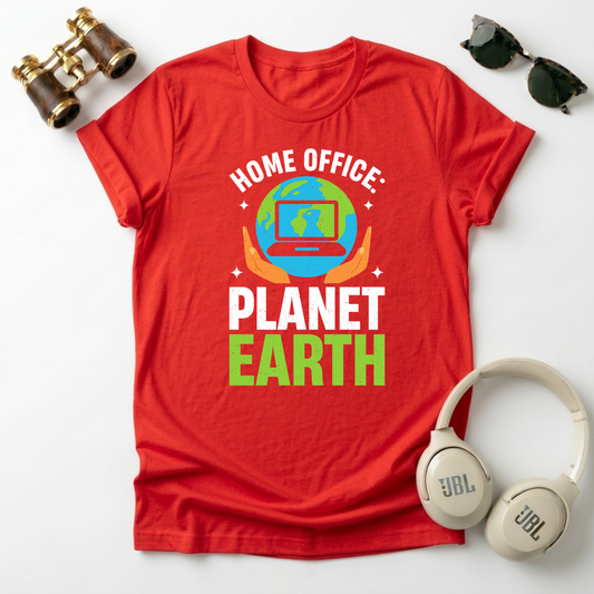 Home Office Planet Earth Tee