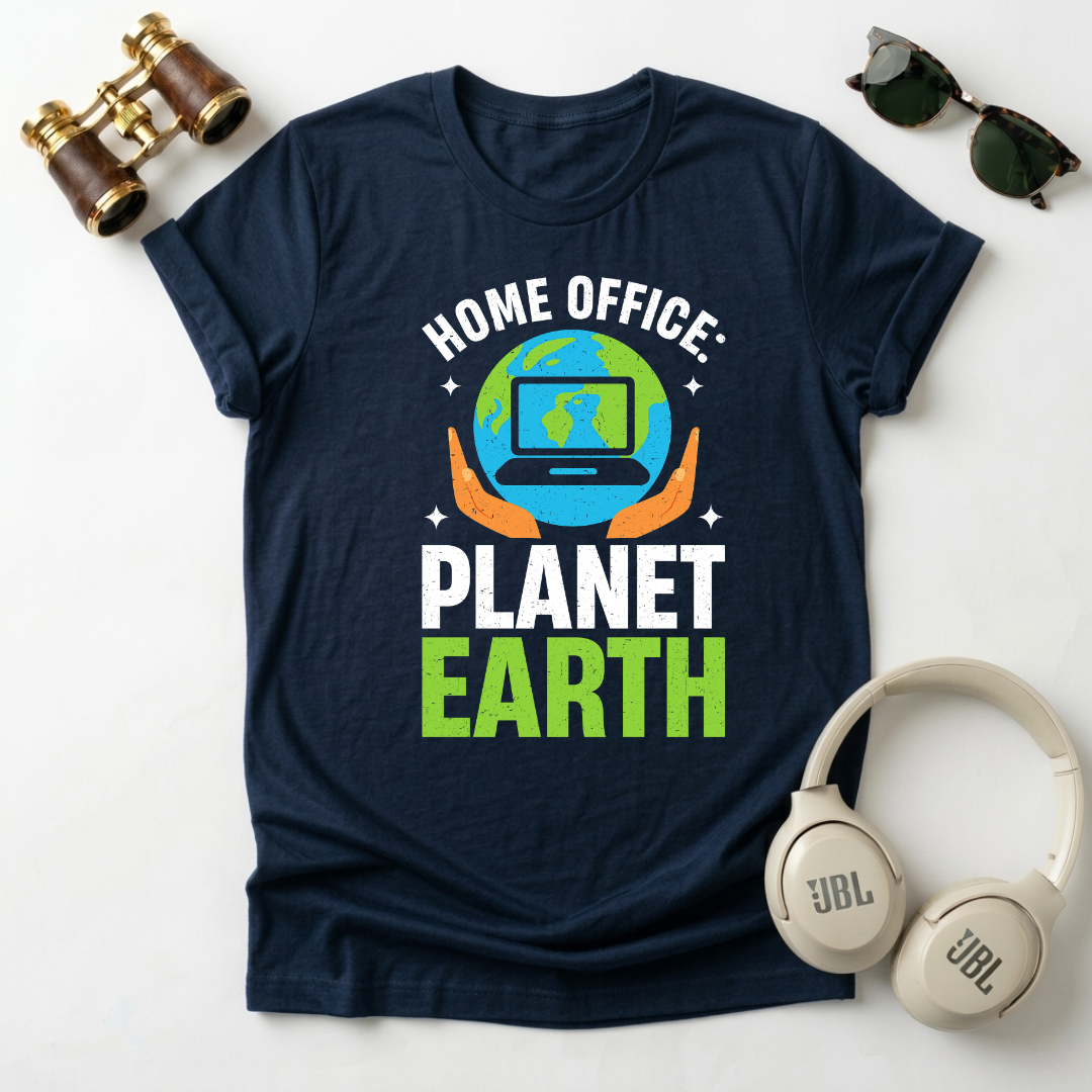 Home Office Planet Earth Tee