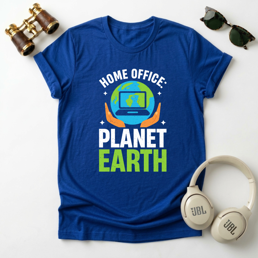 Home Office Planet Earth Tee
