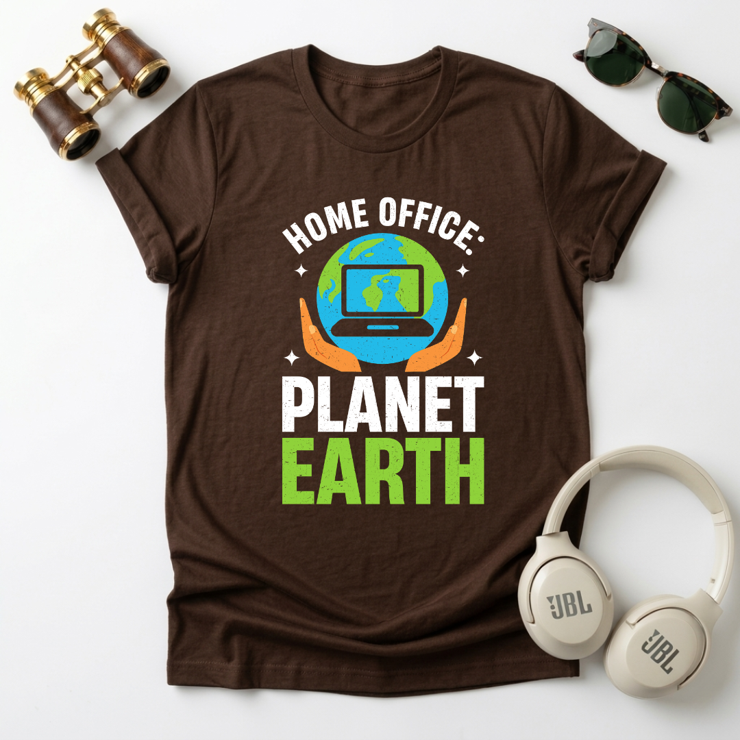 Home Office Planet Earth Tee