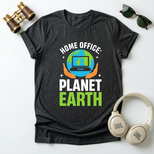Home Office Planet Earth Tee