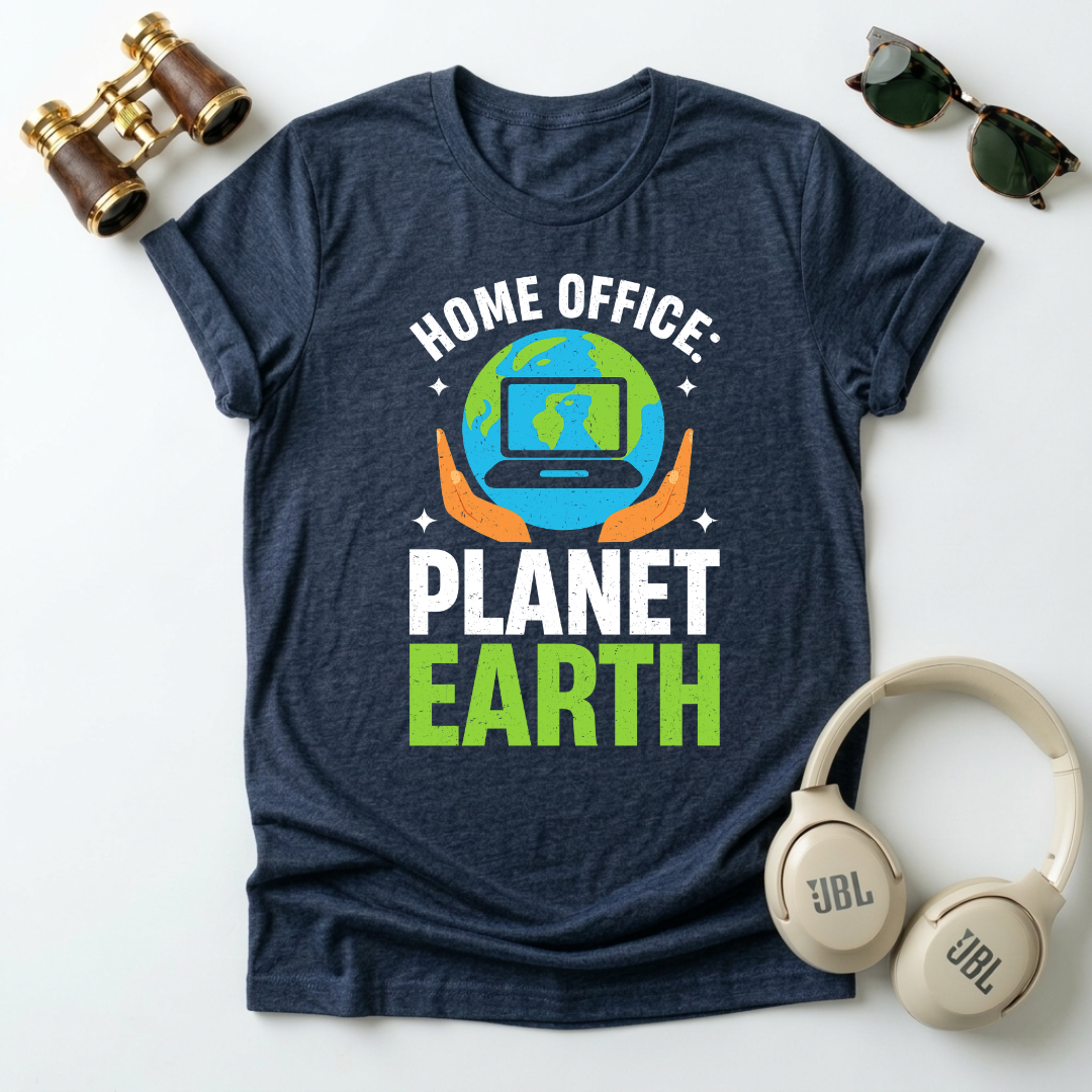Home Office Planet Earth Tee