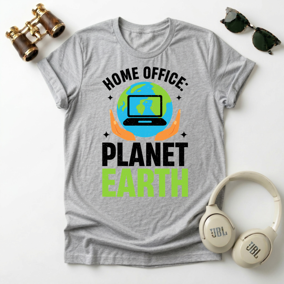 Home Office Planet Earth Tee