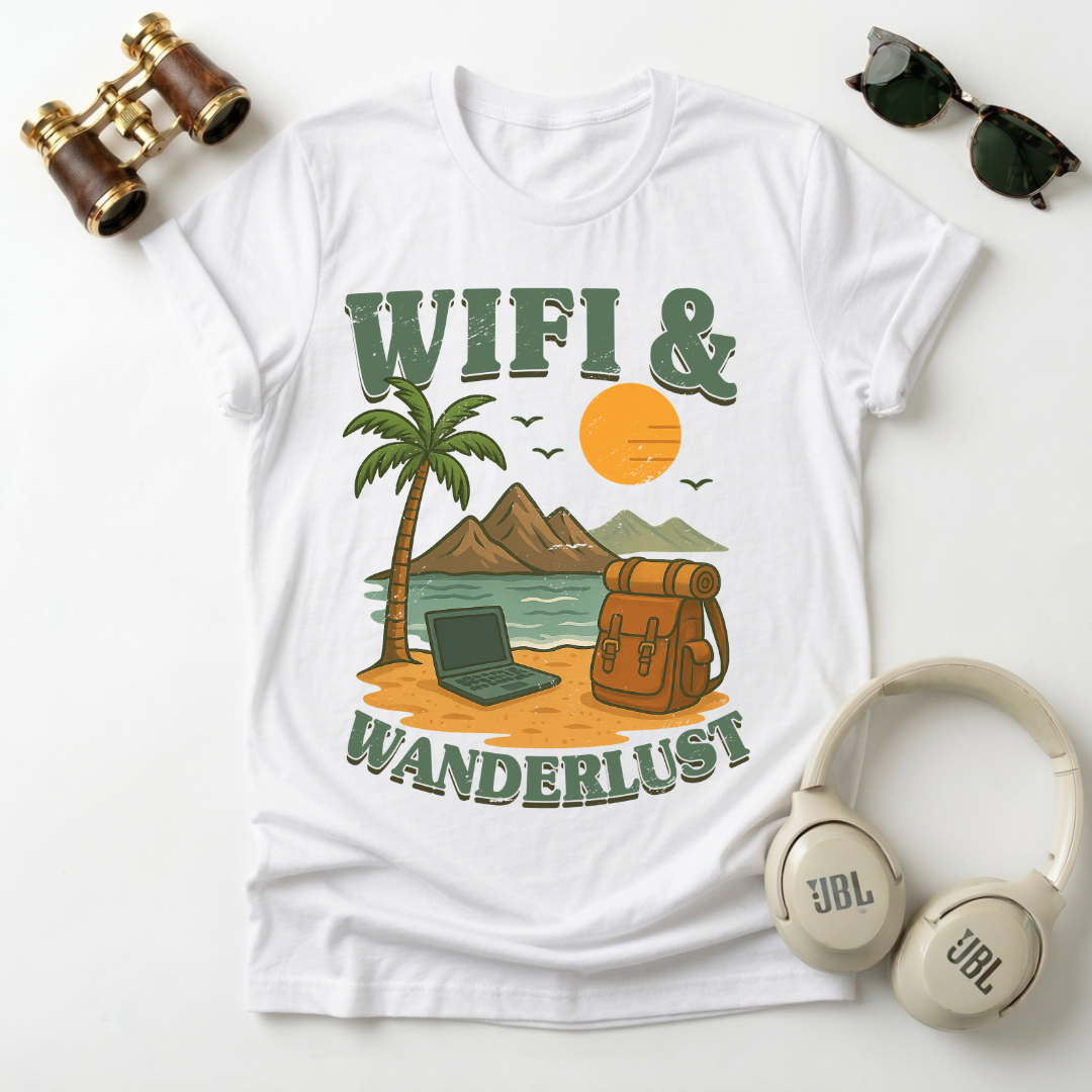 Wifi And Wanderlust Unisex T-Shirt