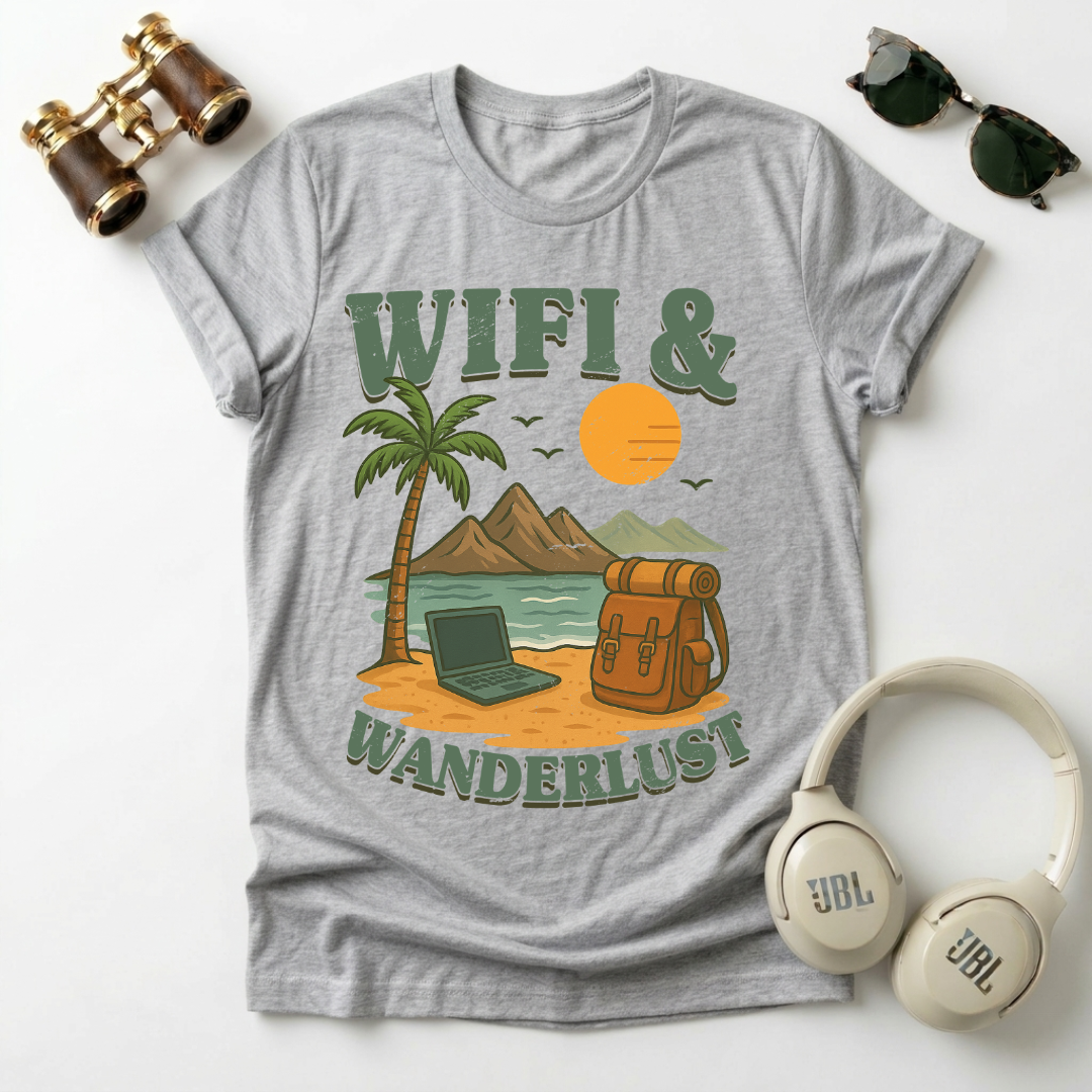 Wifi And Wanderlust Unisex T-Shirt