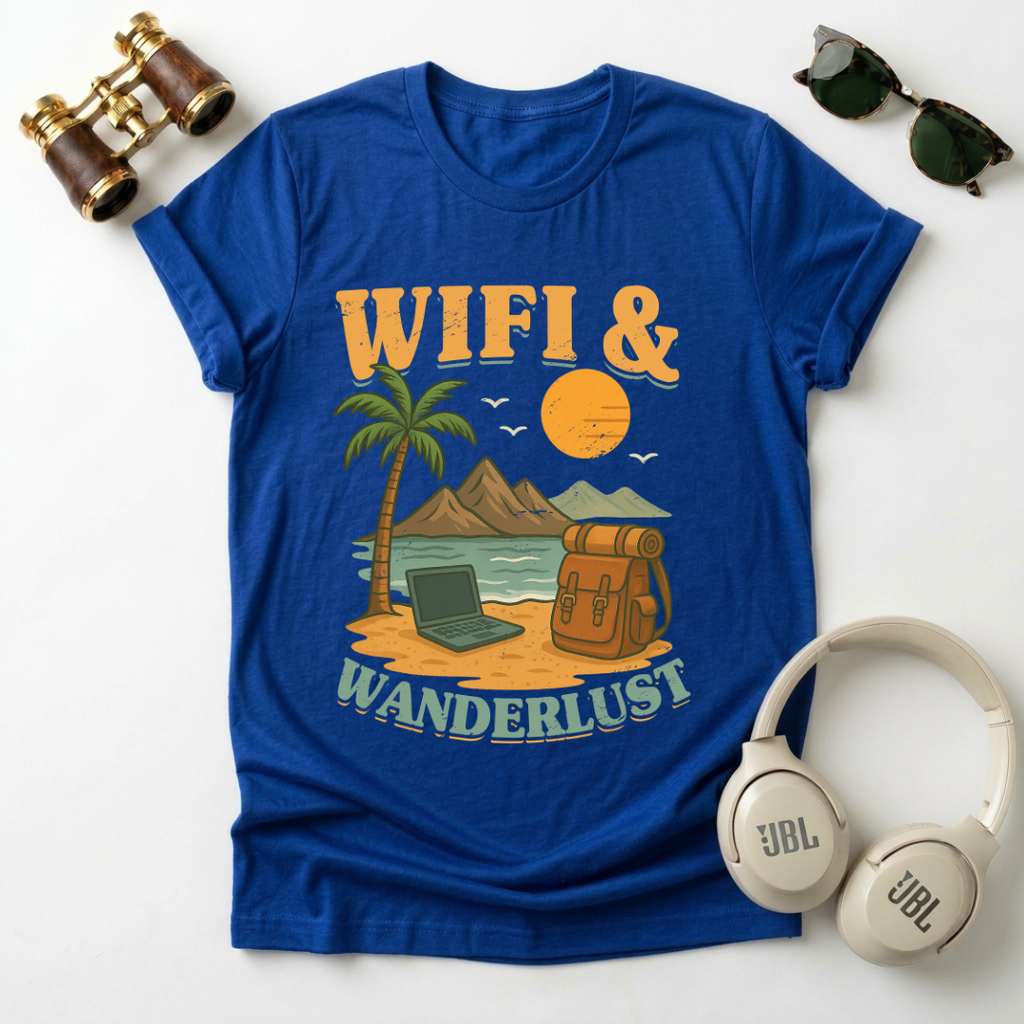 Wifi And Wanderlust  Unisex Tee