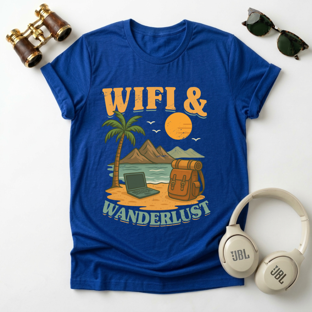 Wifi And Wanderlust  Unisex Tee