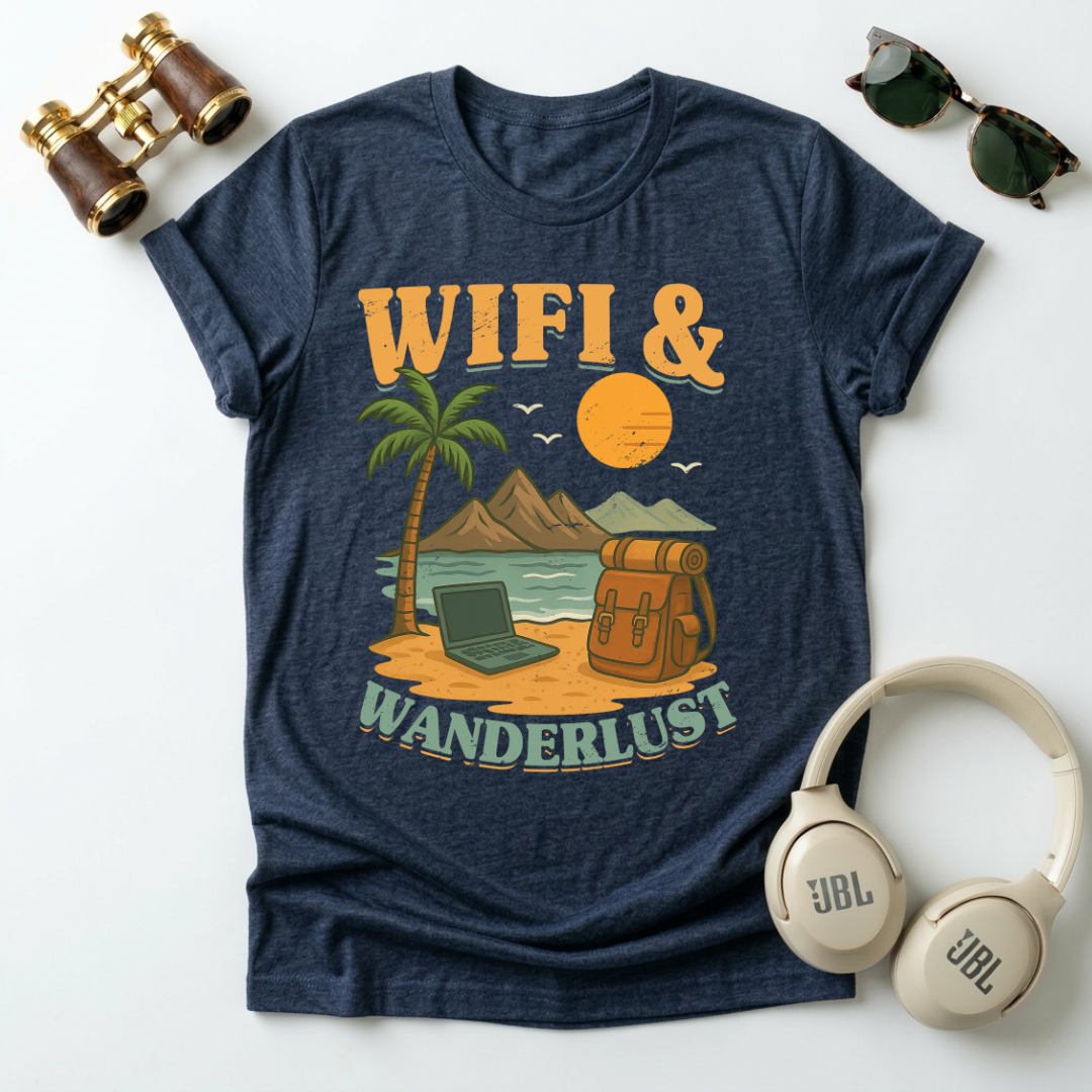 Wifi And Wanderlust  Unisex Tee