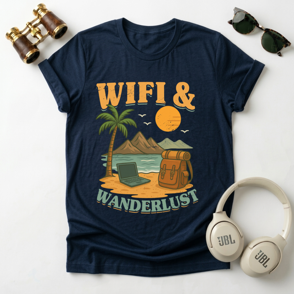 Wifi And Wanderlust  Unisex Tee
