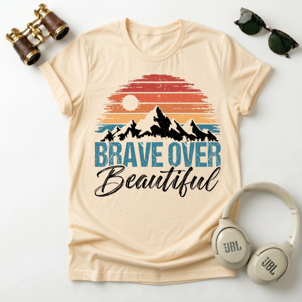 Brave Over Beautiful Unisex Softstyle T-Shirt