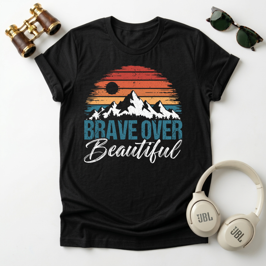 Brave Over Beautiful Unisex Softstyle T-Shirt