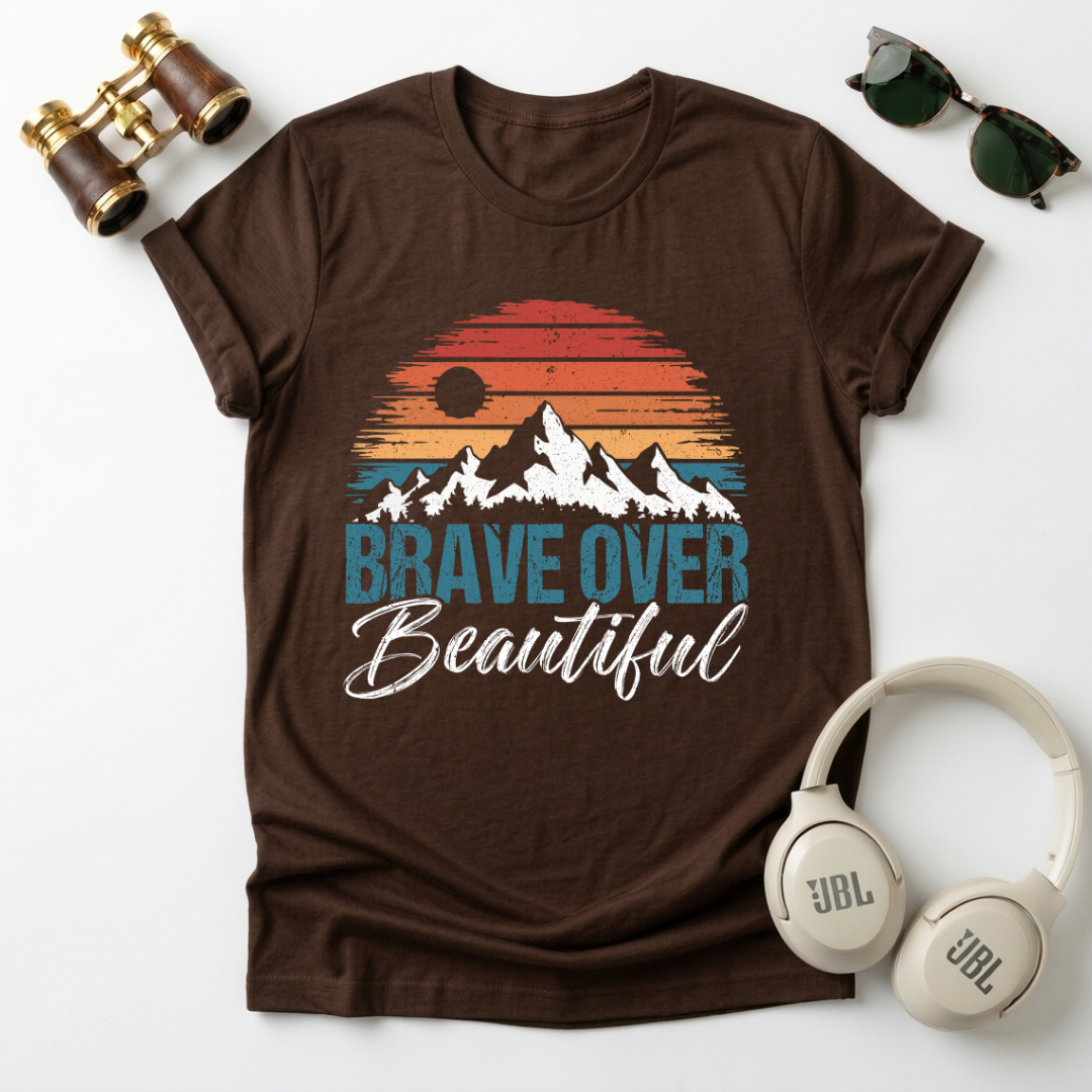 Brave Over Beautiful Unisex Softstyle T-Shirt