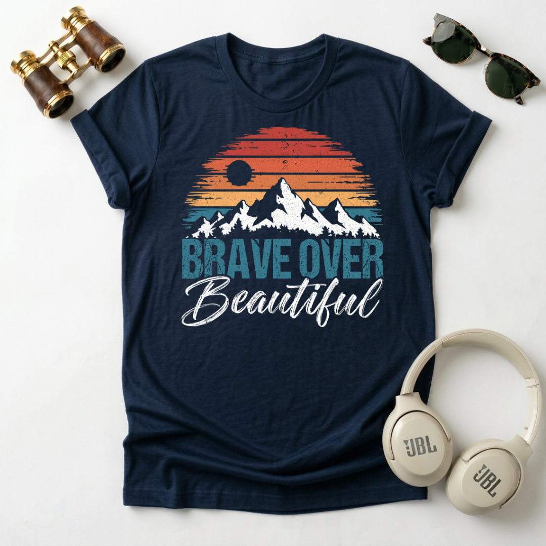 Brave Over Beautiful Unisex Softstyle T-Shirt