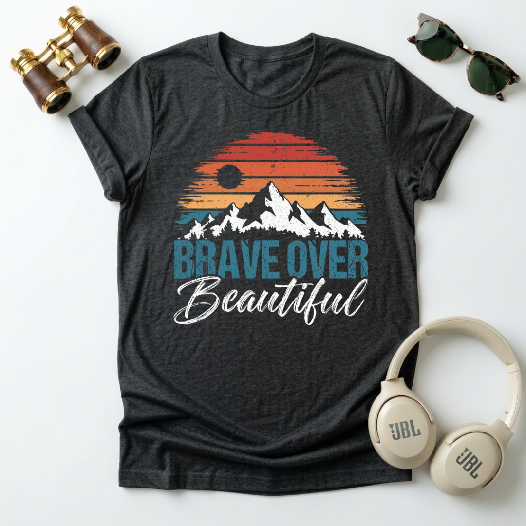 Brave Over Beautiful Unisex Softstyle T-Shirt
