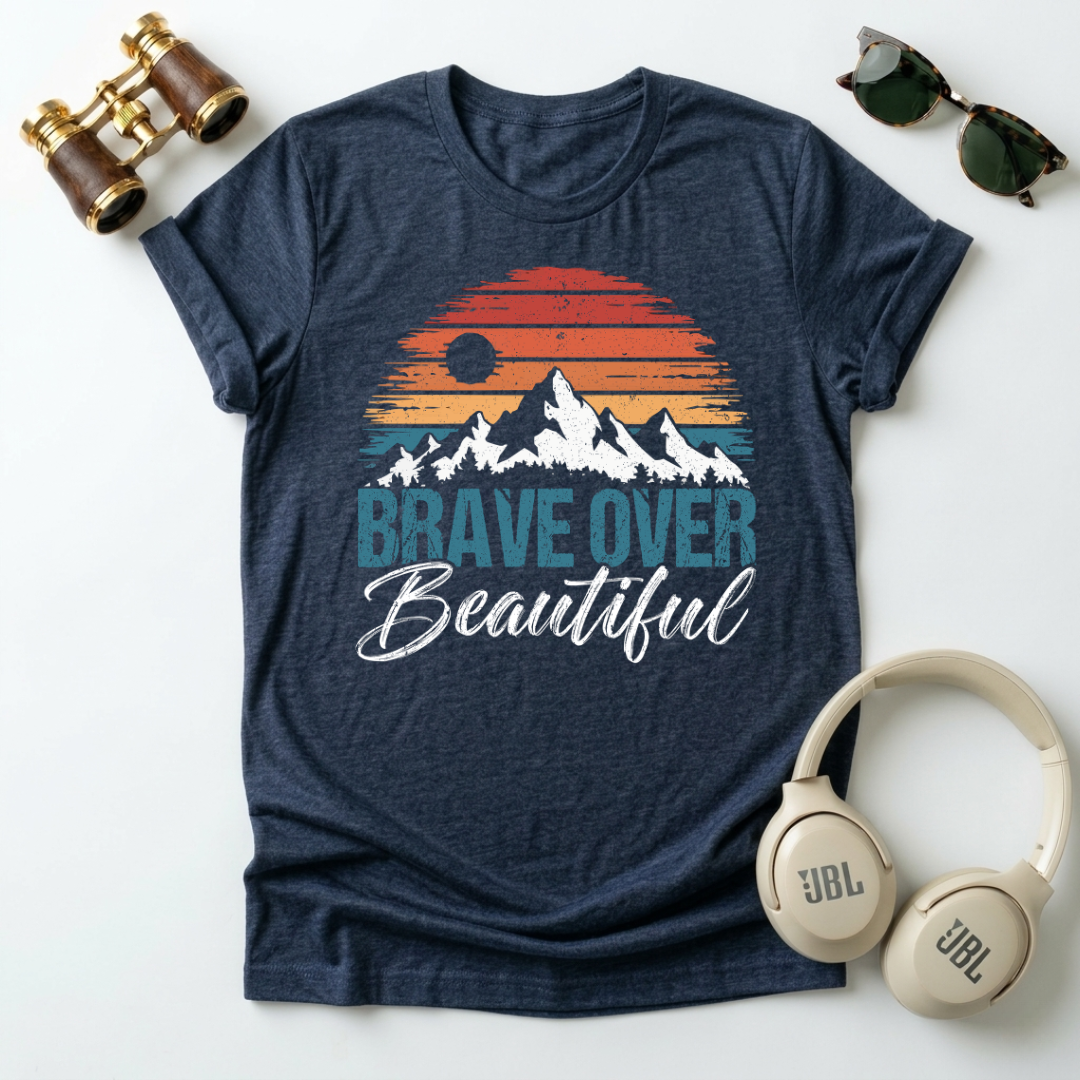Brave Over Beautiful Unisex Softstyle T-Shirt