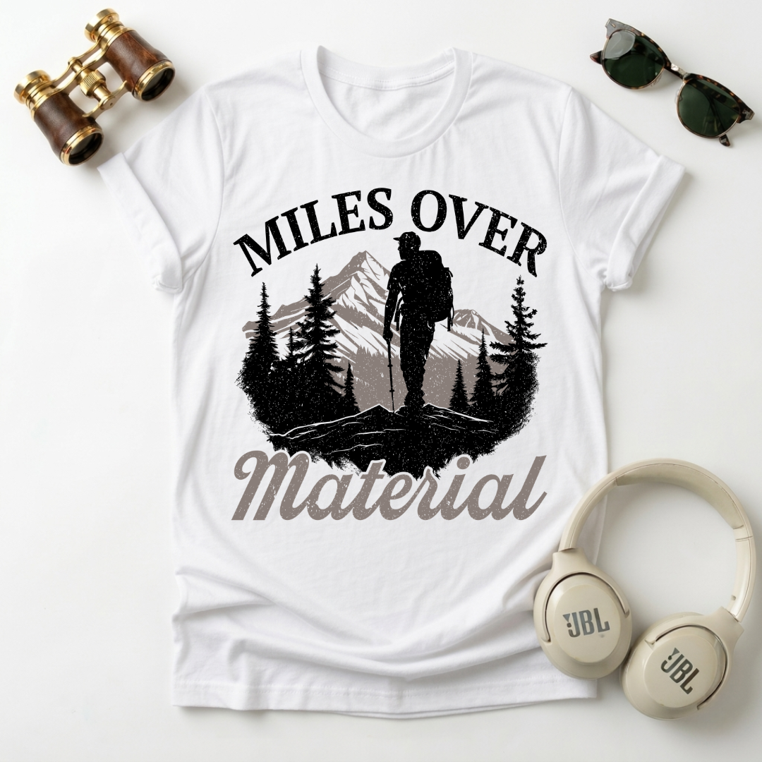 Miles Over Material Unisex Softstyle T-Shirt