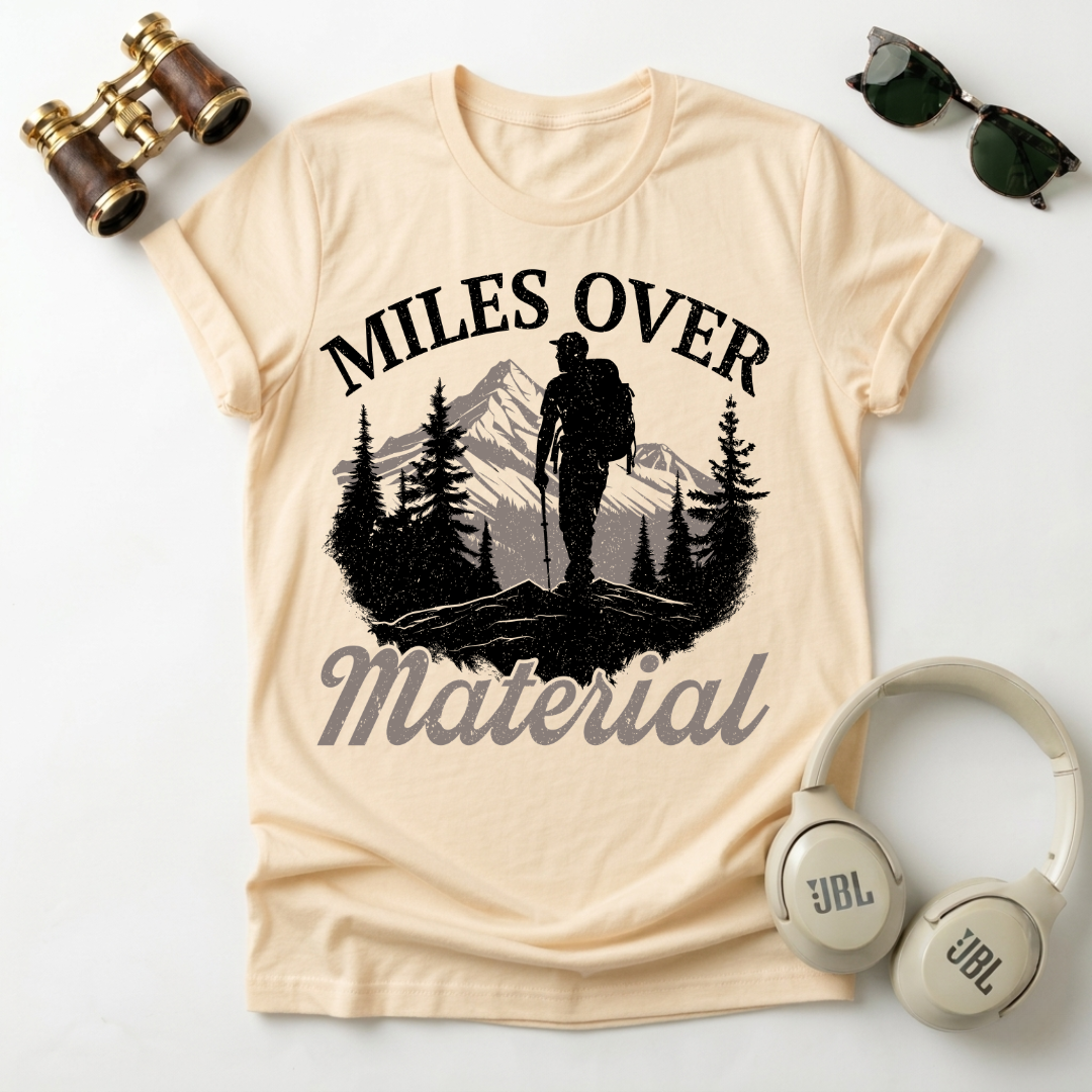 Miles Over Material Unisex Softstyle T-Shirt