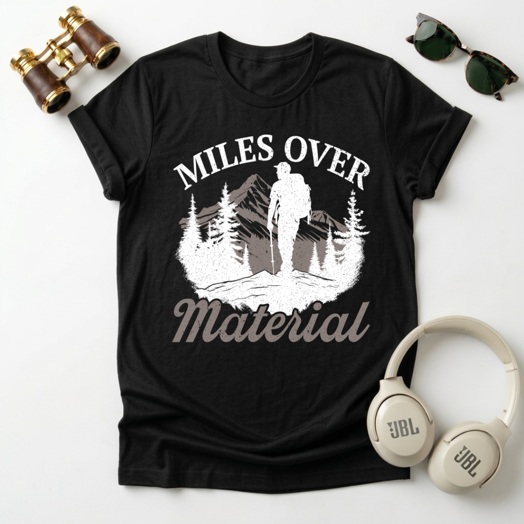 Miles Over Material Unisex Softstyle T-Shirt