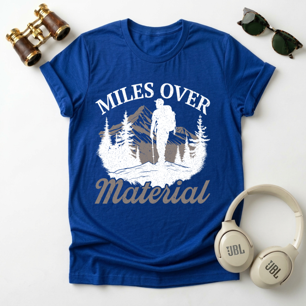 Miles Over Material Unisex Softstyle T-Shirt