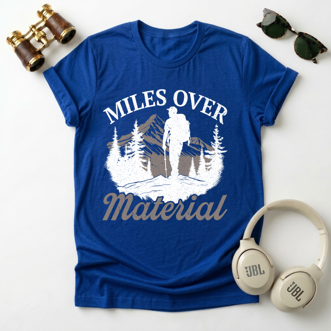 Miles Over Material Unisex Softstyle T-Shirt