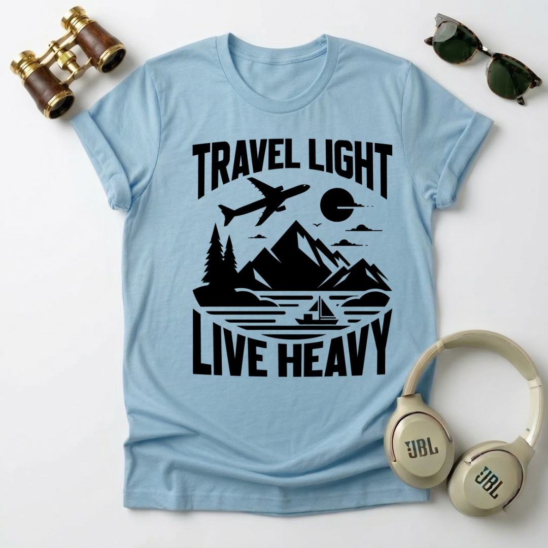 Travel Light Live Heavy Unisex Softstyle T-Shirt
