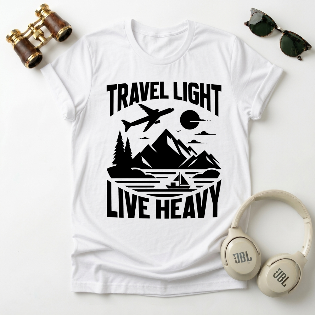 Travel Light Live Heavy Unisex Softstyle T-Shirt