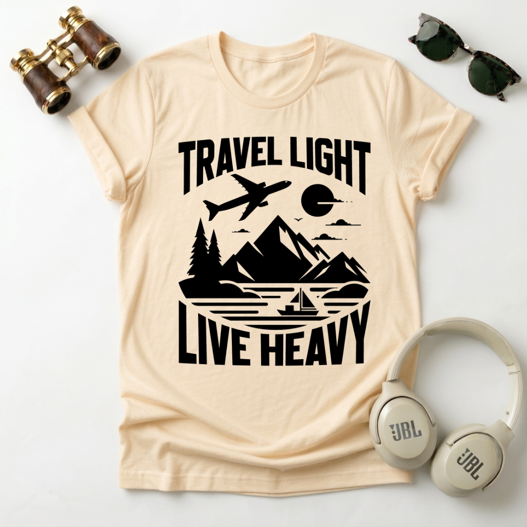 Travel Light Live Heavy Unisex Softstyle T-Shirt