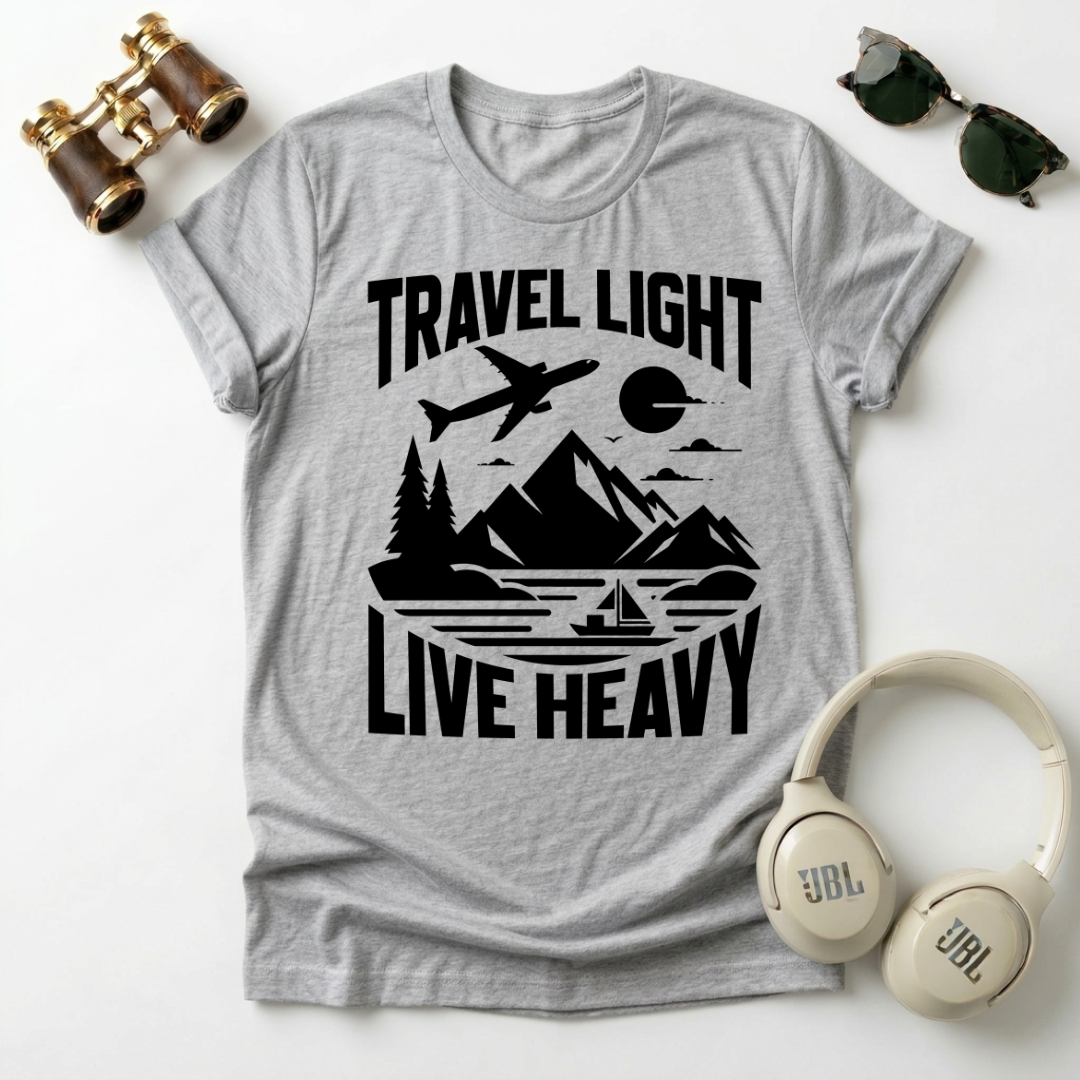 Travel Light Live Heavy Unisex Softstyle T-Shirt