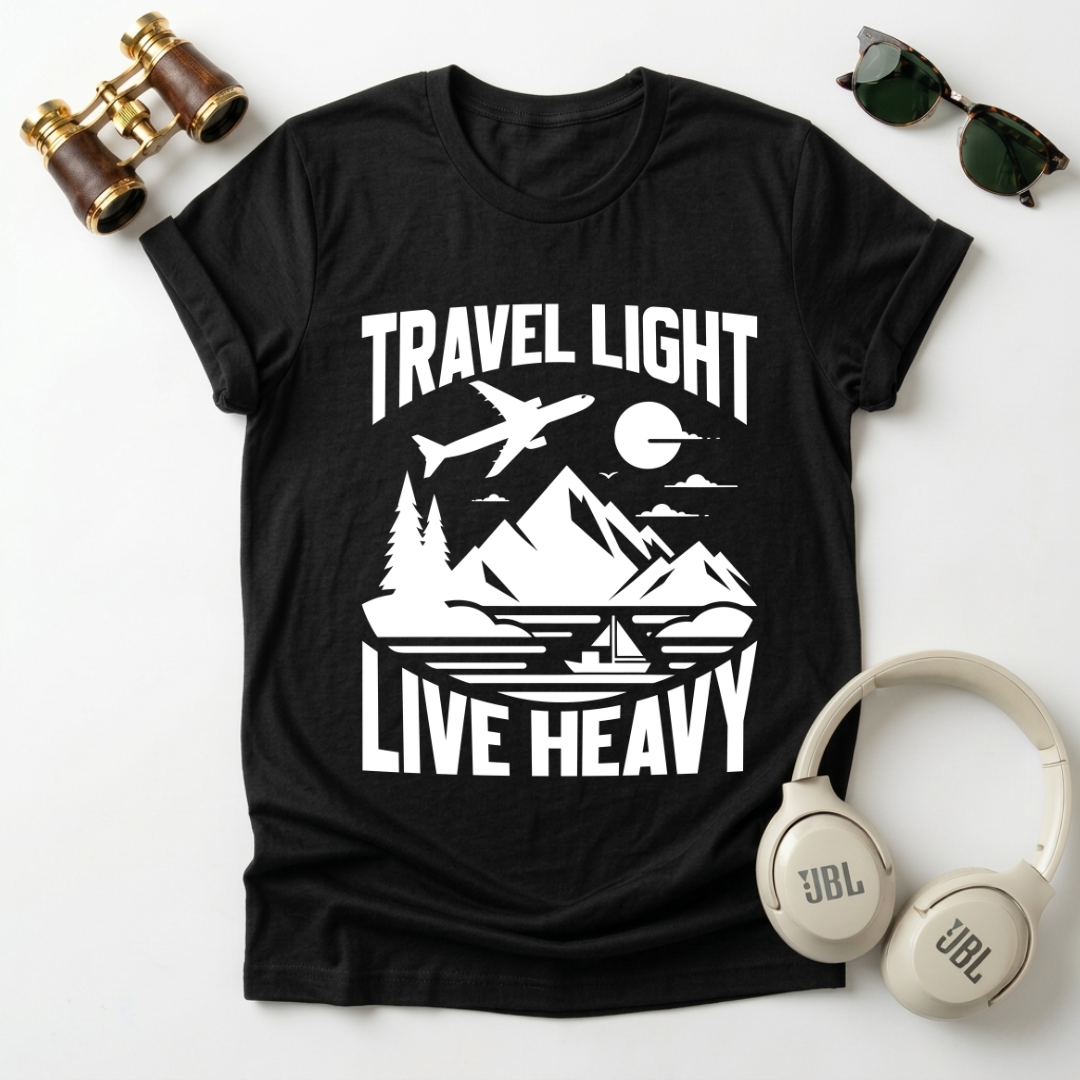 Travel Light Live Heavy Unisex Softstyle T-Shirt