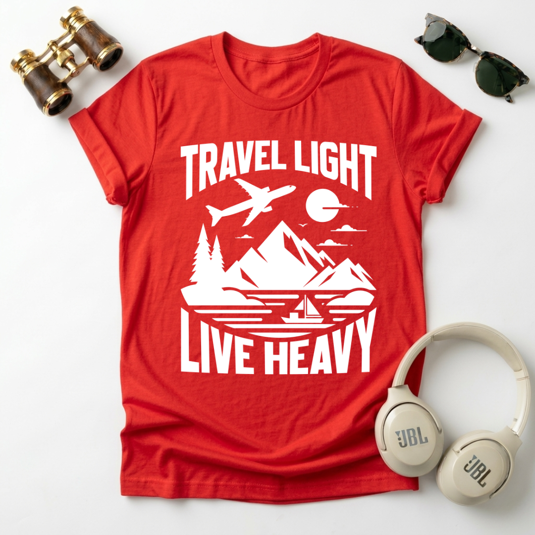 Travel Light Live Heavy Unisex Softstyle T-Shirt