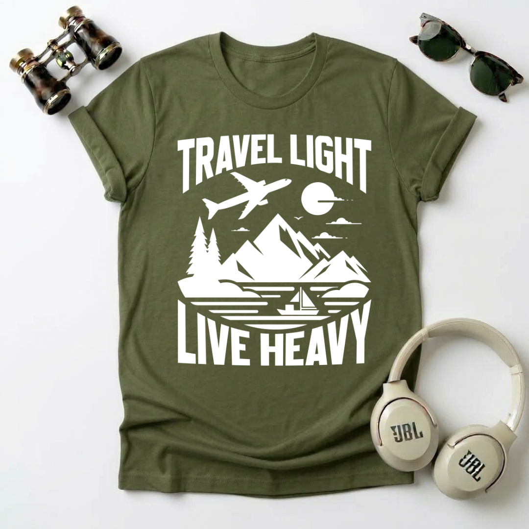 Travel Light Live Heavy Unisex Softstyle T-Shirt