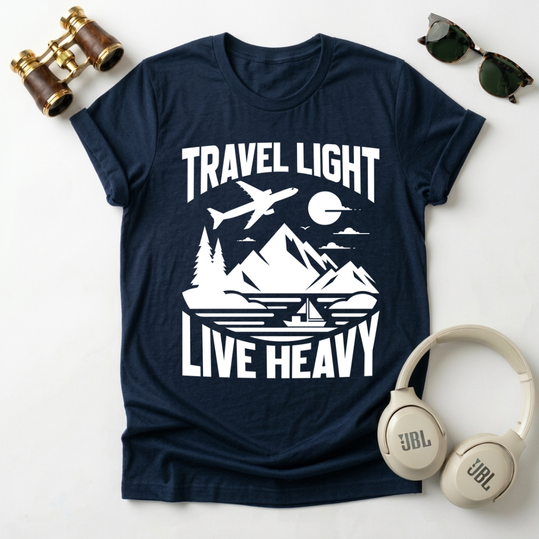 Travel Light Live Heavy Unisex Softstyle T-Shirt
